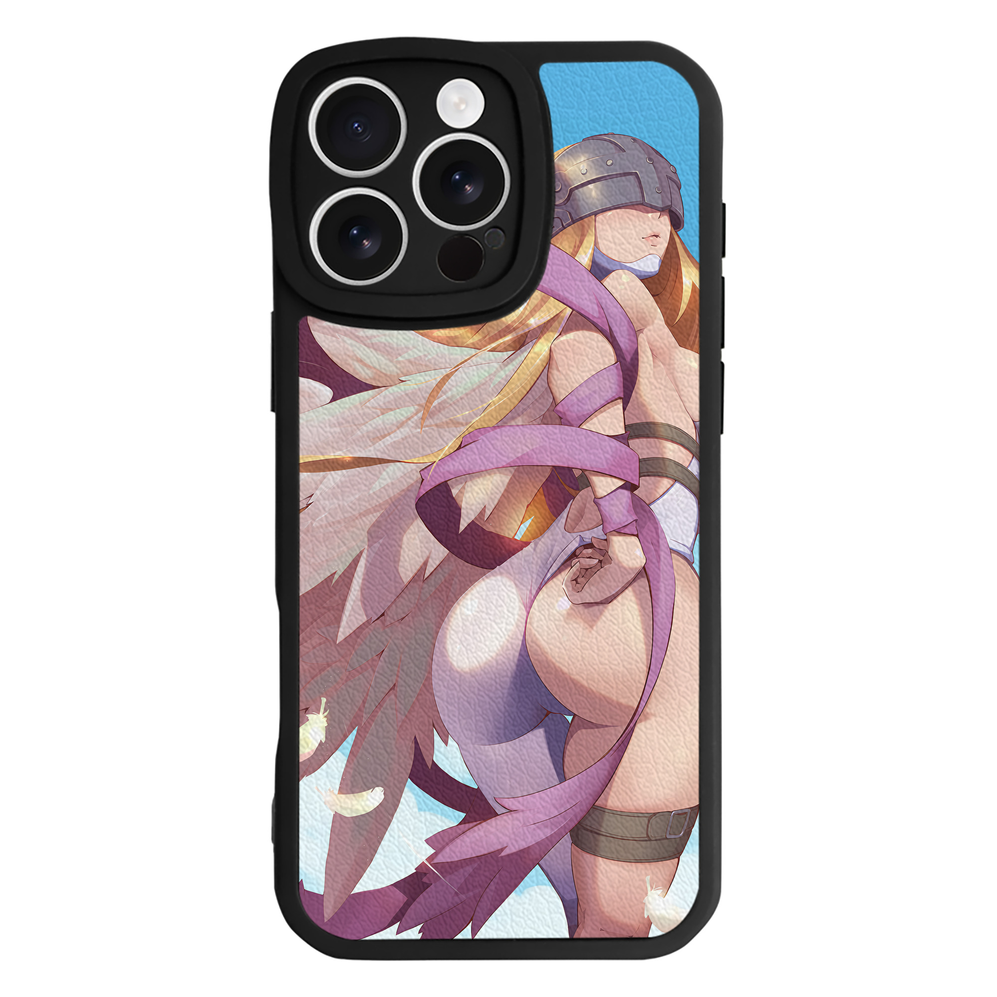 （画像用） Digimon デジタルモンスター/デジモン 【iPhone 16シリーズ対応】シリコンスマホケース（レザー調） 材質：シリコン